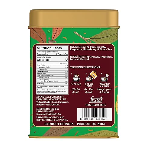 Vista 31 de Pride Of India - Té Natural Energize Ayurveda (Tulsi Negro), 25 Bolsas de Té