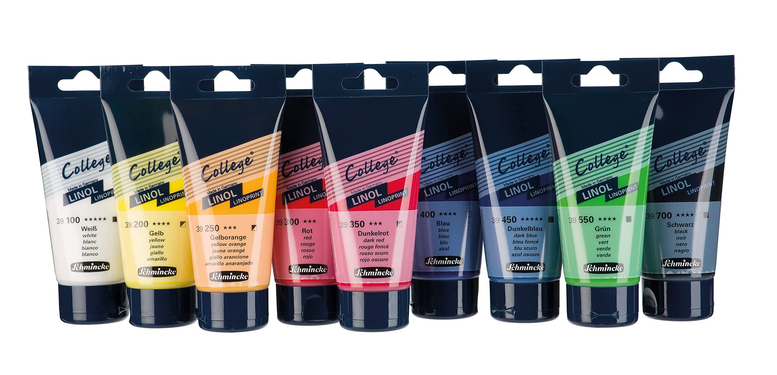 Schmincke - College® Linol, blu, tubetto da 75 ml, 39400013, inchiostro per linoleografia qualità studio per artisti, a base d’acqua, quasi inodore, resistente alla luce, stampa uniforme
