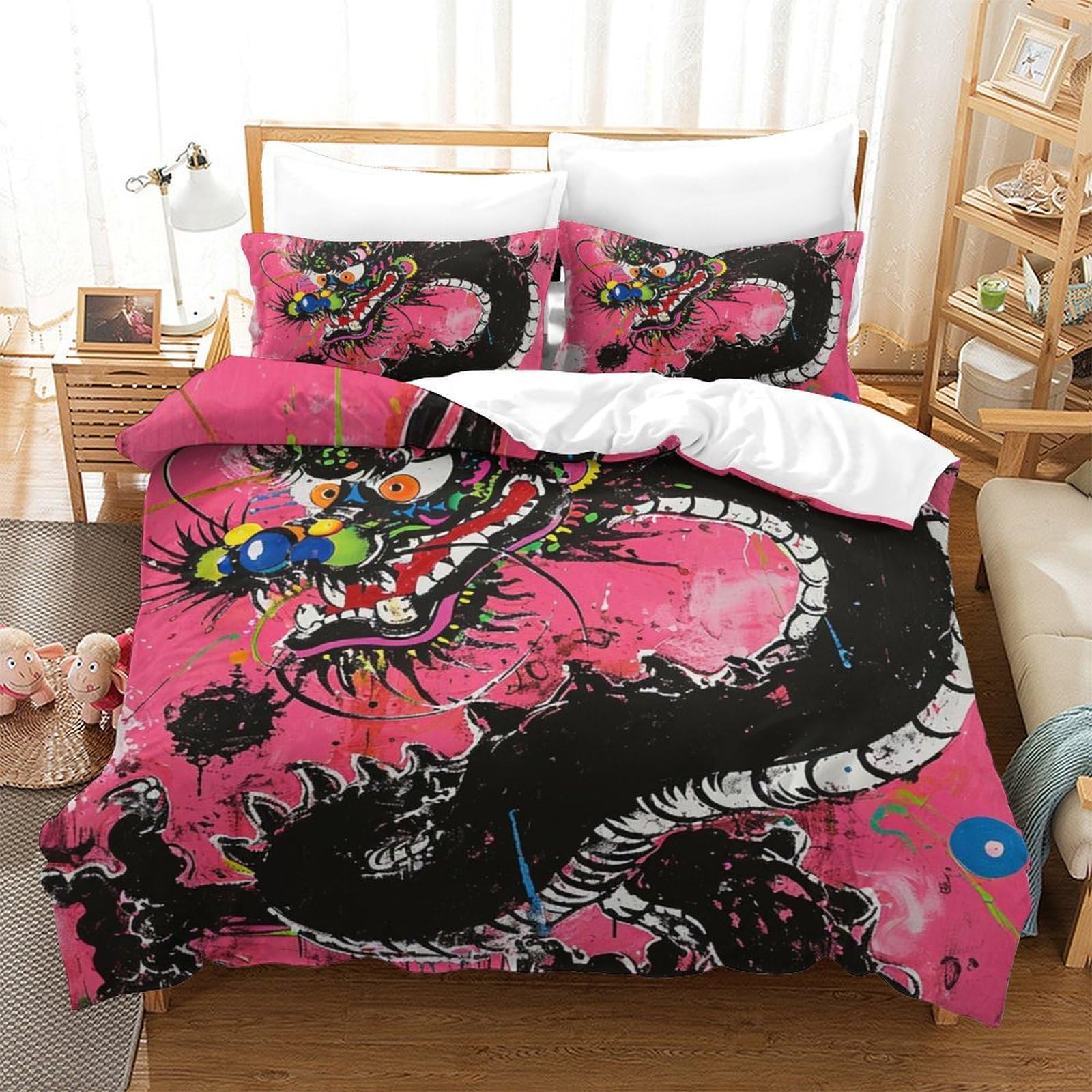 Parure de lit dragon 3D pour transformer l'ambiance de la chambre