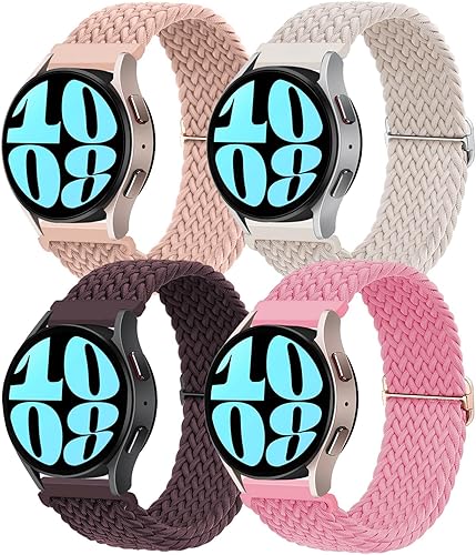 Bandas elásticas trenzadas de 0.78 pulgadas para Samsung Galaxy Watch 7FE66 Classic de 1.575 pulgadas, 1.732 pulgadas, 1.732 pulgadas, 1.772