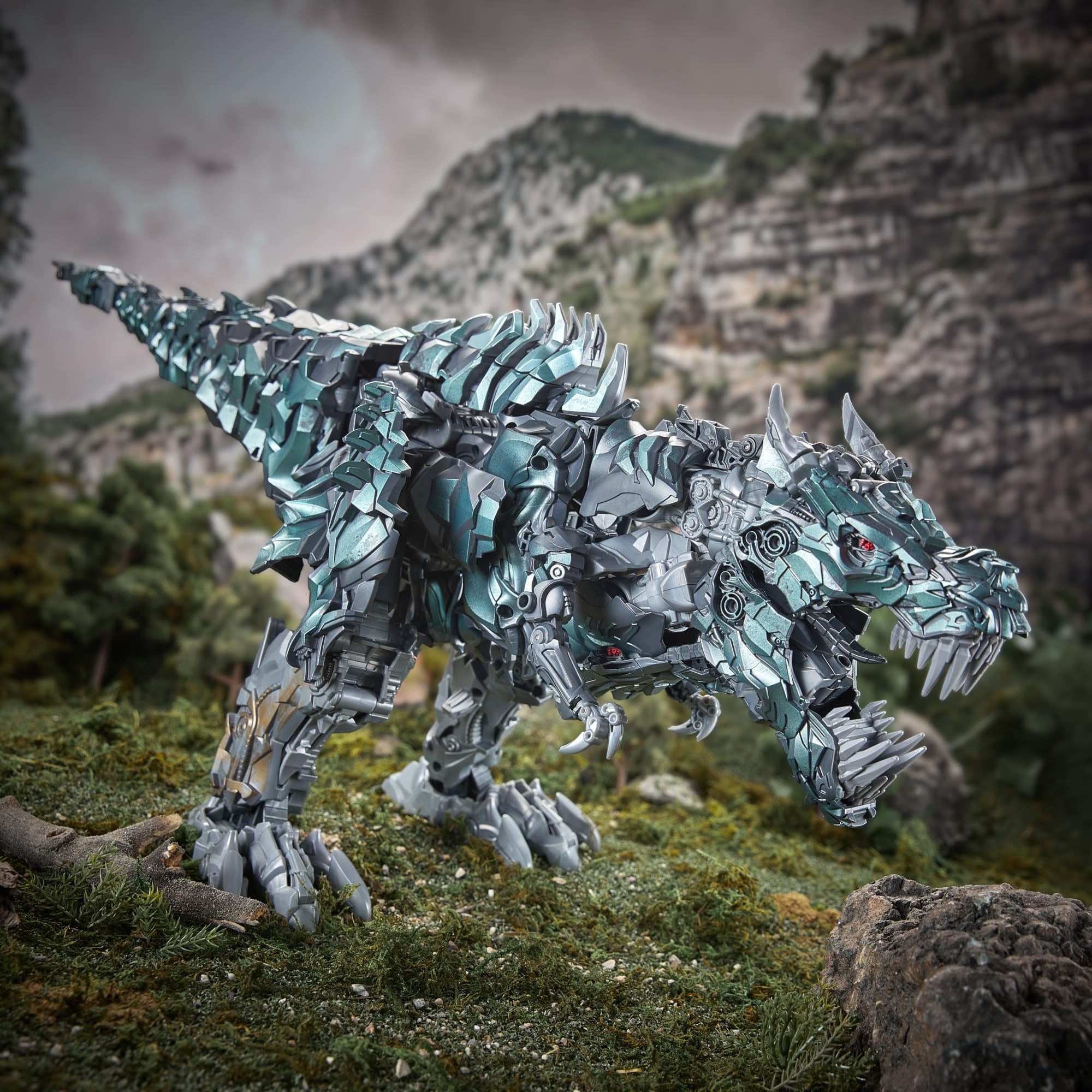 Transformers Studio Series, L'era dell'estinzione, Grimlock, action figure convertibile collezionabile Titan Class da 38 cm, dai 15 anni in su