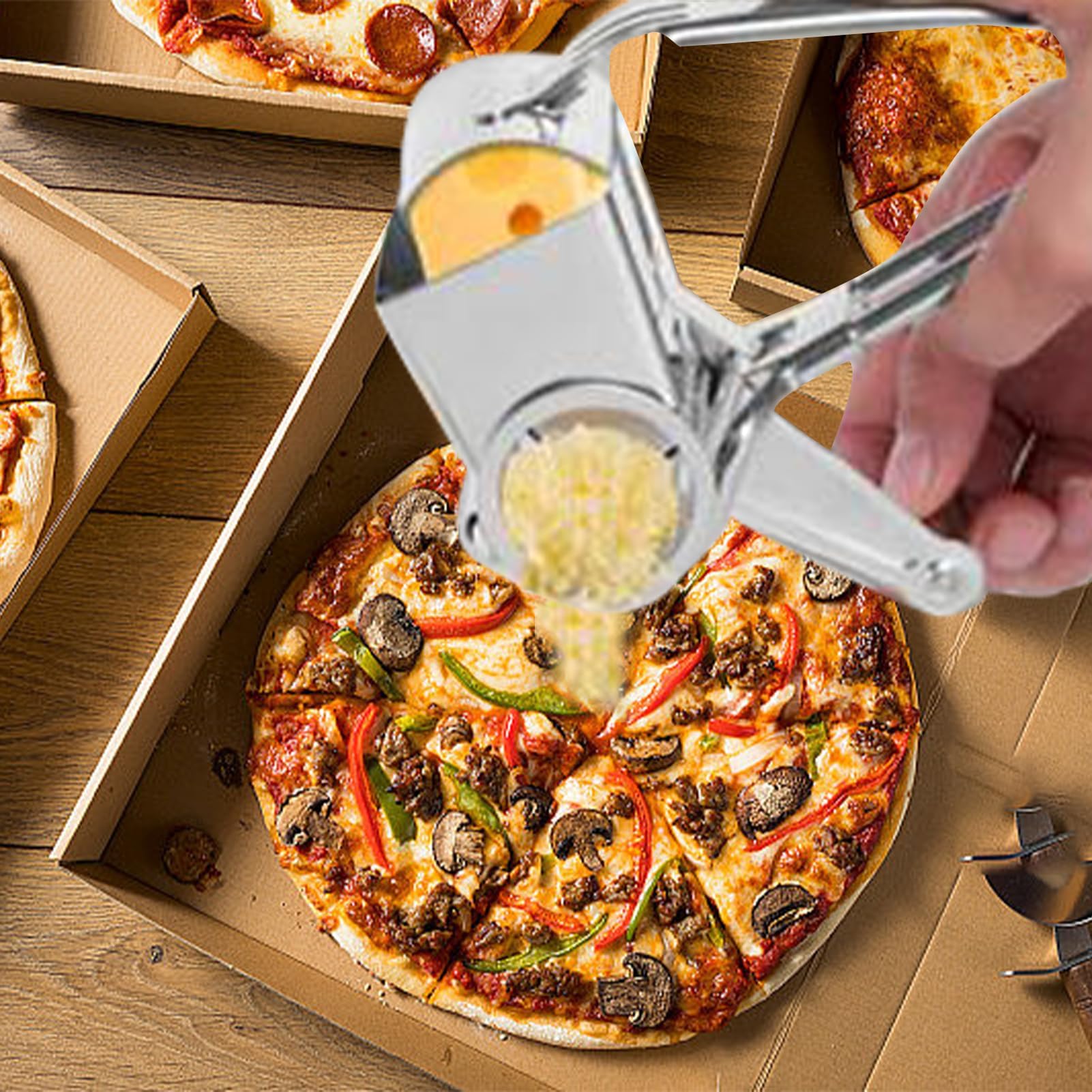 Grattugia Formaggio A Manovella In Acciaio - Multifunzione Per Cucina, Affetta E Trita Facilmente - Foto 2