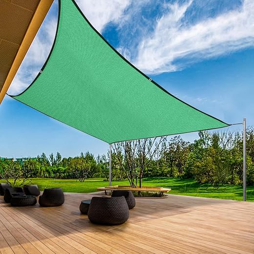 Shalimar Multipurpose Shade Net/Green Net - 75% Sunblock (10 ft x 05 ft) | UV Stabilized &amp; Heavy Duty | Ideal for Terrace,...