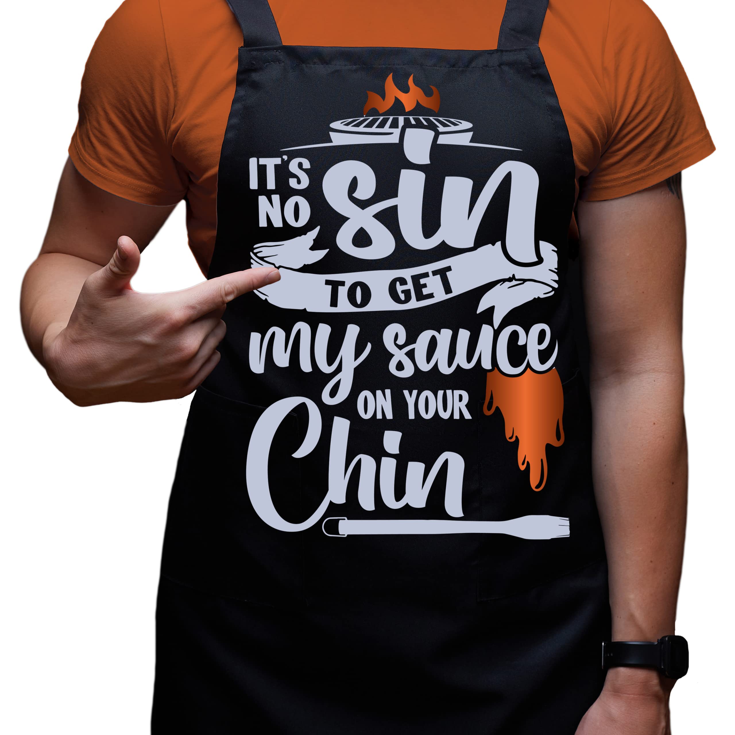 Fay People Cooking Aprons for Men - 4 Options; Funny Aprons for Men can be Mens BBQ Apron, Grill Apron or Mens Cooking Apron