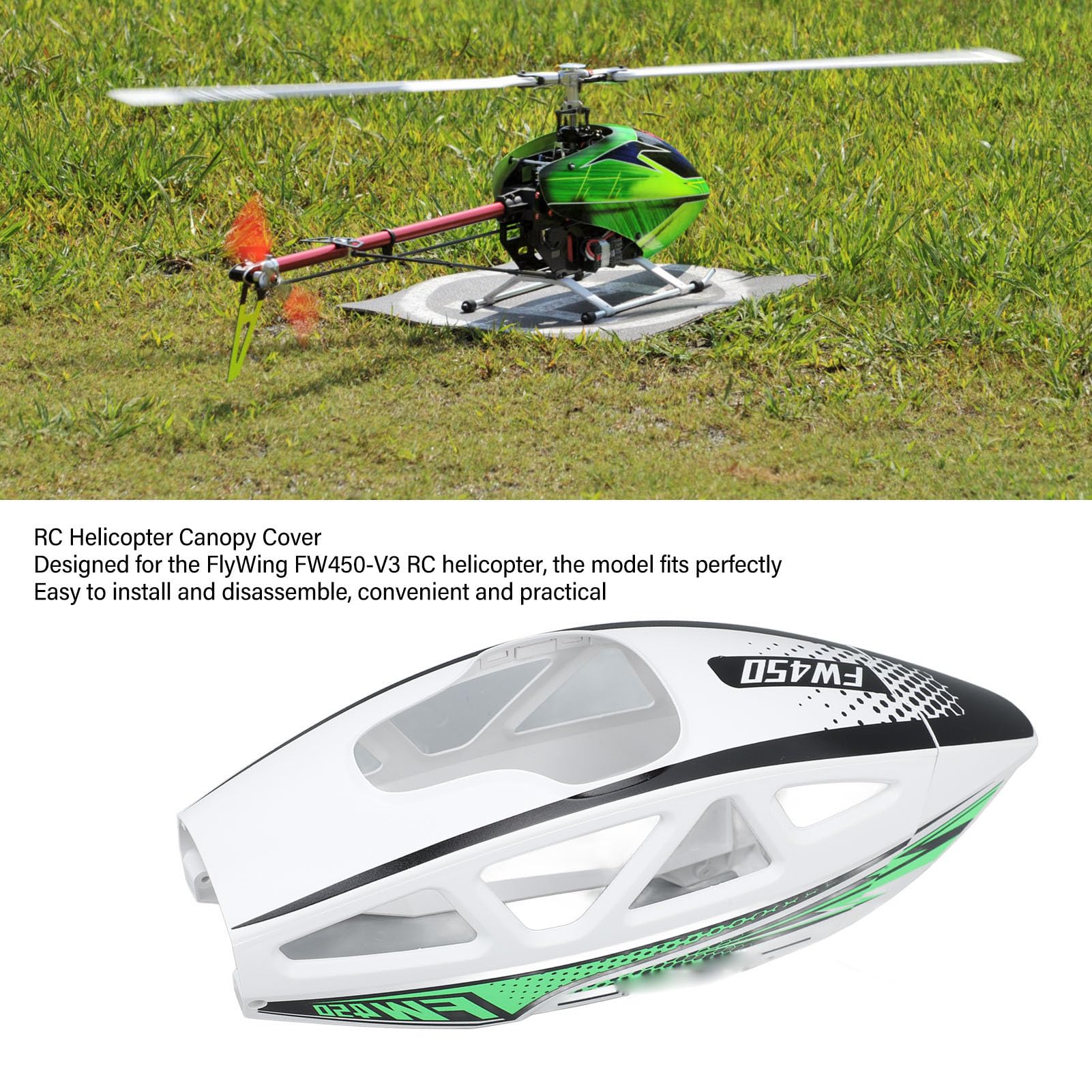 Generic Helikopter RC Obejmuje Baldachim, Niezawodne wysoką oporność Helikoptera Helikoptera Heicopter Heever Covopy Rope (WHITE)