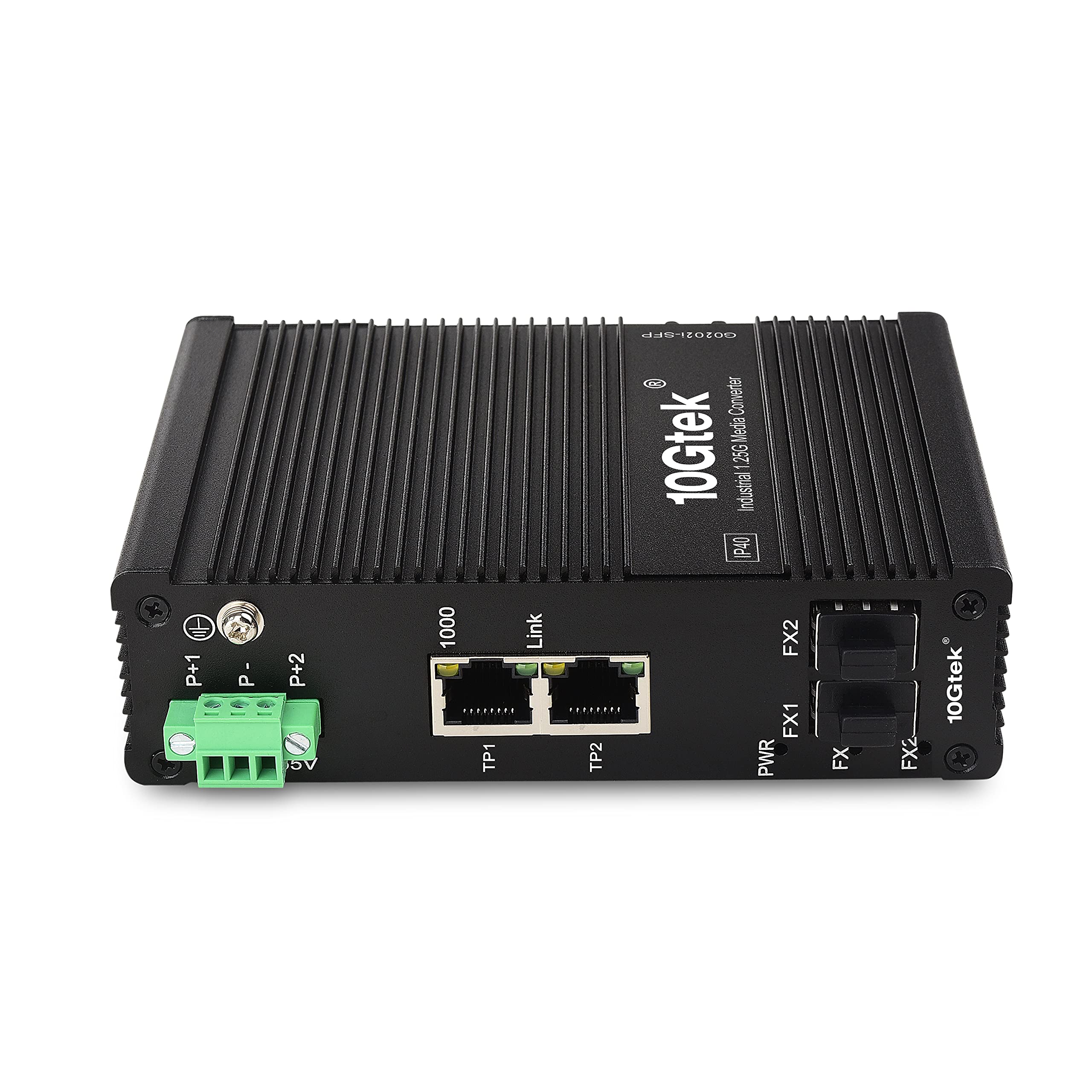 10Gtek Industrial IP40, 4-Port Gigabit Ethernet Switch (w/20-km SFP transceiver), G0202i, DIN-Rail Mount-picture-16