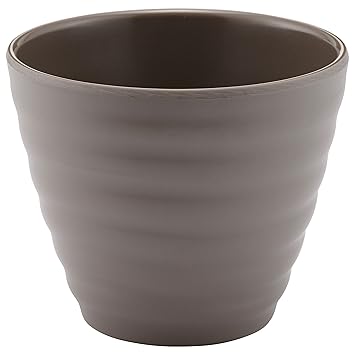 Dalebrook Stone Melamine Rippled Pot 350 ml