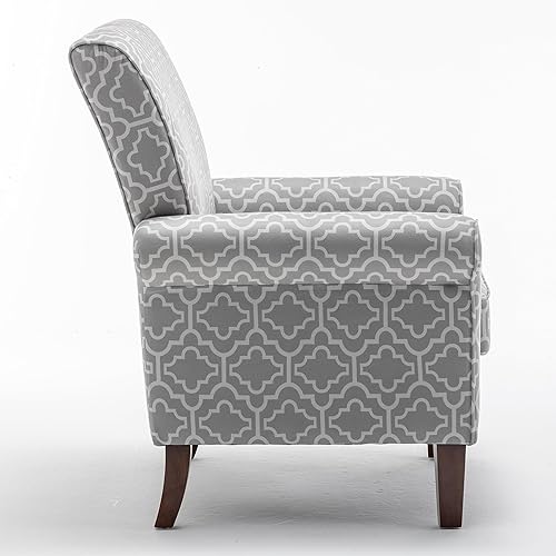 Miniatura 4 de US Pride Furniture Sillas tradicionales para sala de estar, dormitorio y oficina, sillón decorativo con marco de madera de abedul y elegantes