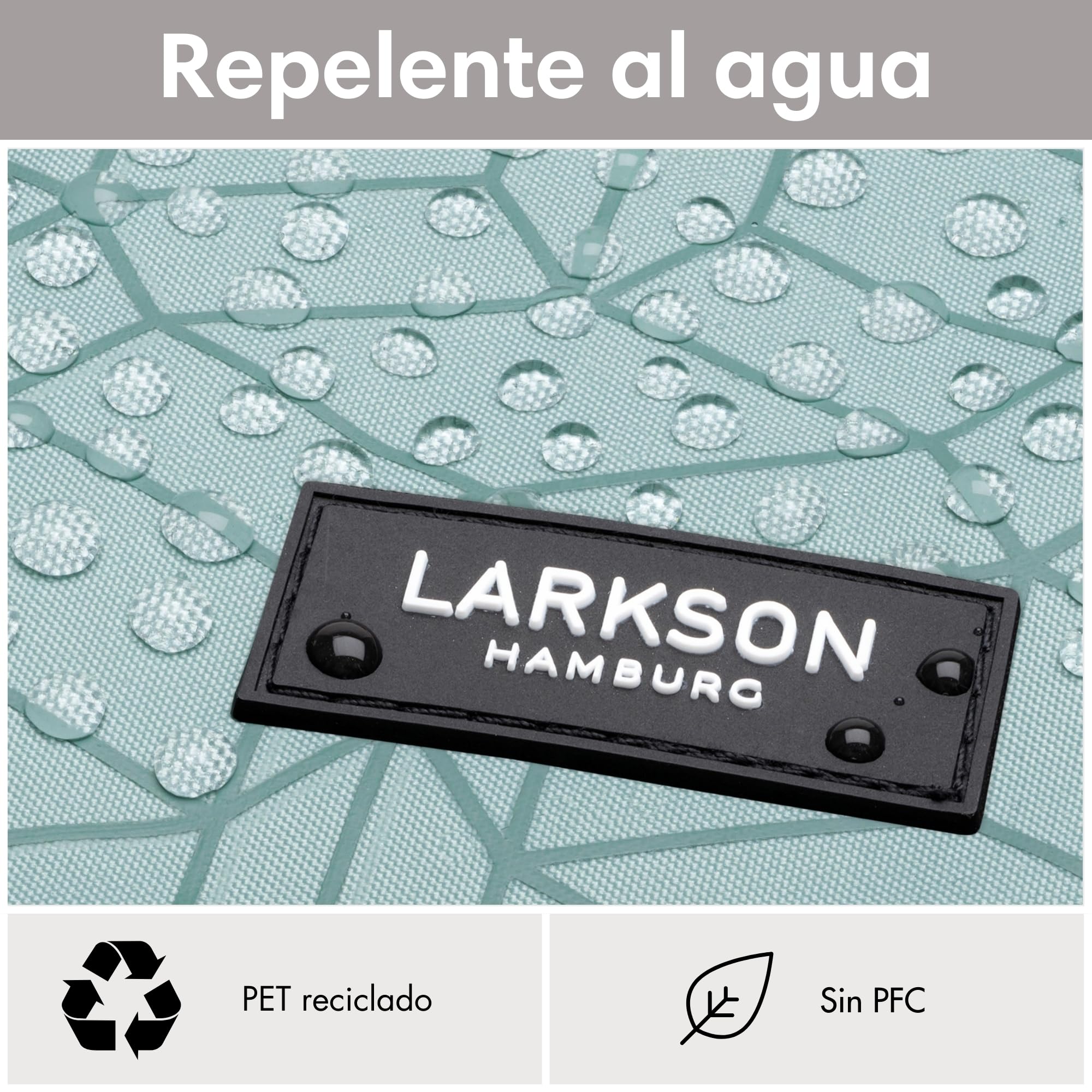 LARKSON Mochila Mujer y Hombre Verde - Tammo - Para Portátiles - Trabajo, Universidad y Viaje - Backpack Enrollable y Ligero - Repelente al Agua
