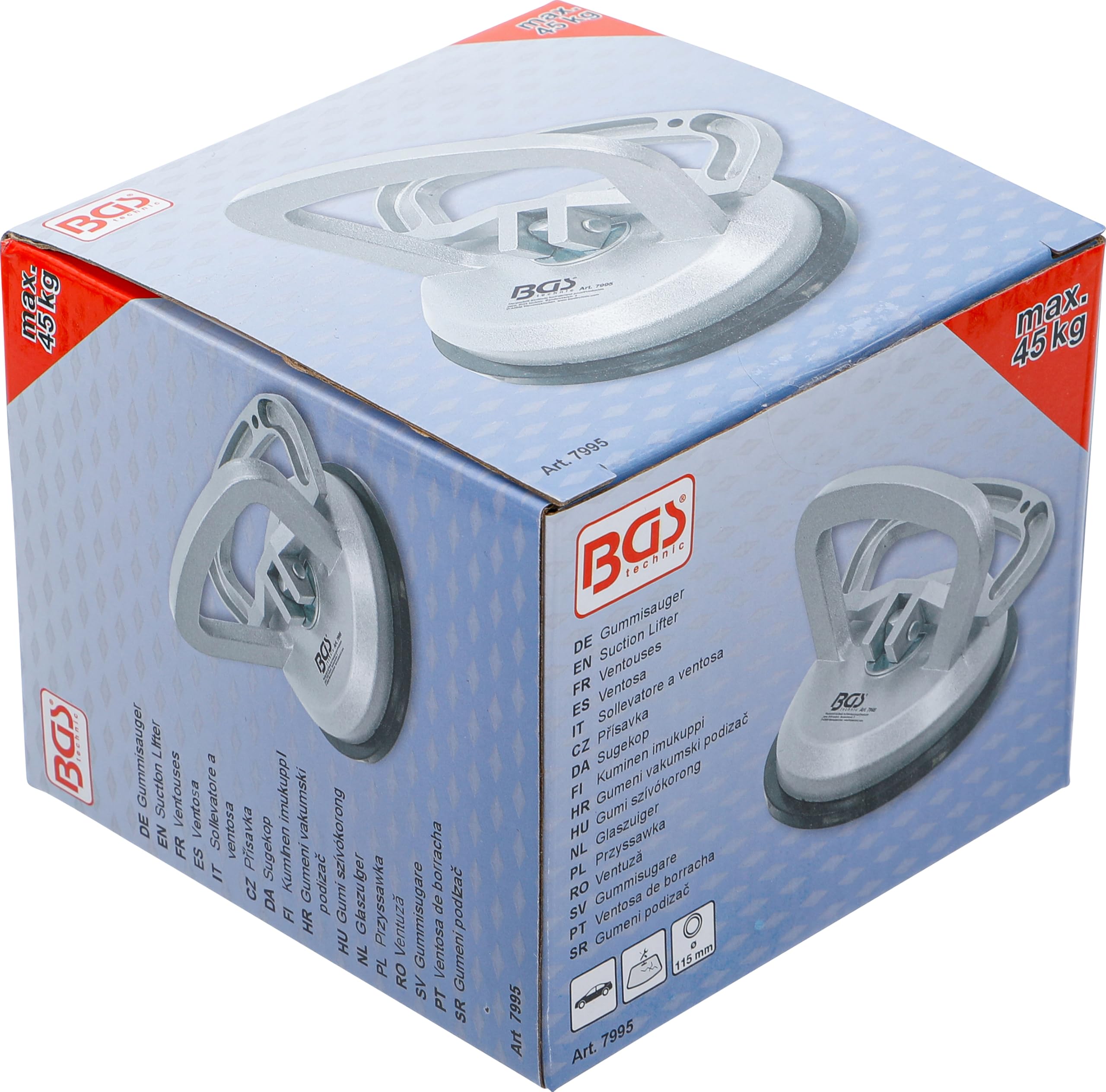 BGS 7995 Ventosa acabado metálico Ø 115 mm