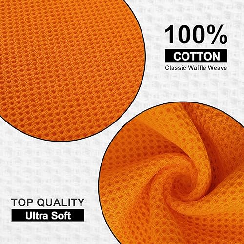Miniatura 645 de Kitinjoy - Paños de cocina 100% algodón, paquete de 6 paños de cocina ultra suaves y absorbentes para secar platos, toallas de cocina de secado