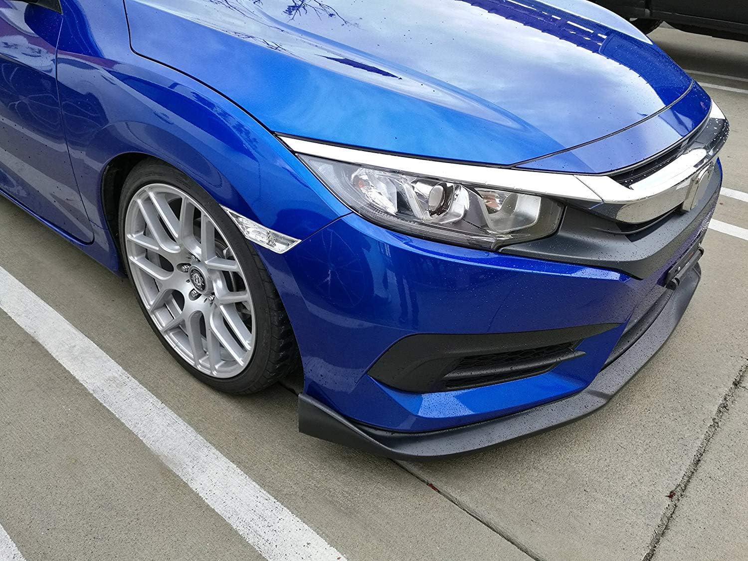 iJDMTOY JDM Clear Lens Front Side Marker Light Lens Housings Compatible with 2016-21 Honda Civic Sedan/Coupe/Hatchback, Replace OEM Amber Sidemarker Lamps