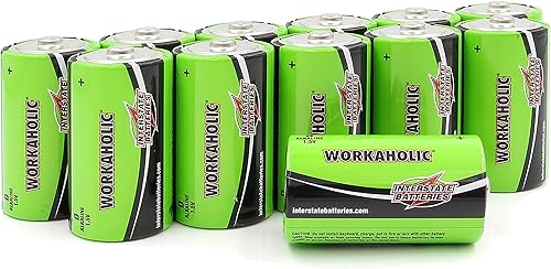 Miniatura 15 de Interstate Batteries Batería alcalina de 9 voltios (paquete de 12) Baterías multiusos de alto rendimiento de 9 V - Workaholic (DRY0196)