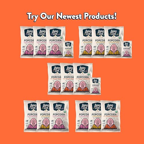 Miniatura 72 de LesserEvil Paquete variado de palomitas de maíz orgánicas, sal rosa del Himalaya (bolsa de 4.6 onzas), oro del Himalaya (bolsa de 4.6 onzas) y sabor
