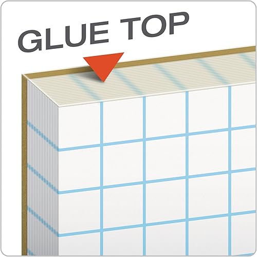 Miniatura 3 de Tops Quadrille Bloc de hojas, 8.5 x 11 pulgadas, 20 libras, 50 hojas, color blanco, Blanco