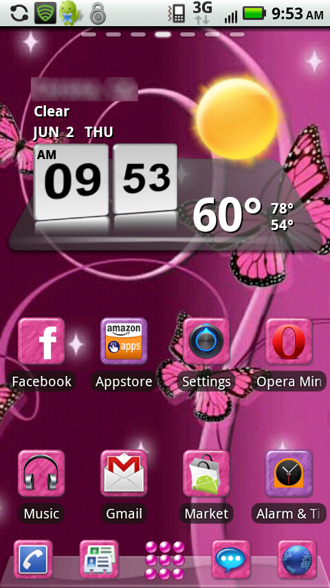 Pink Butterfly Theme - App on Amazon Appstore