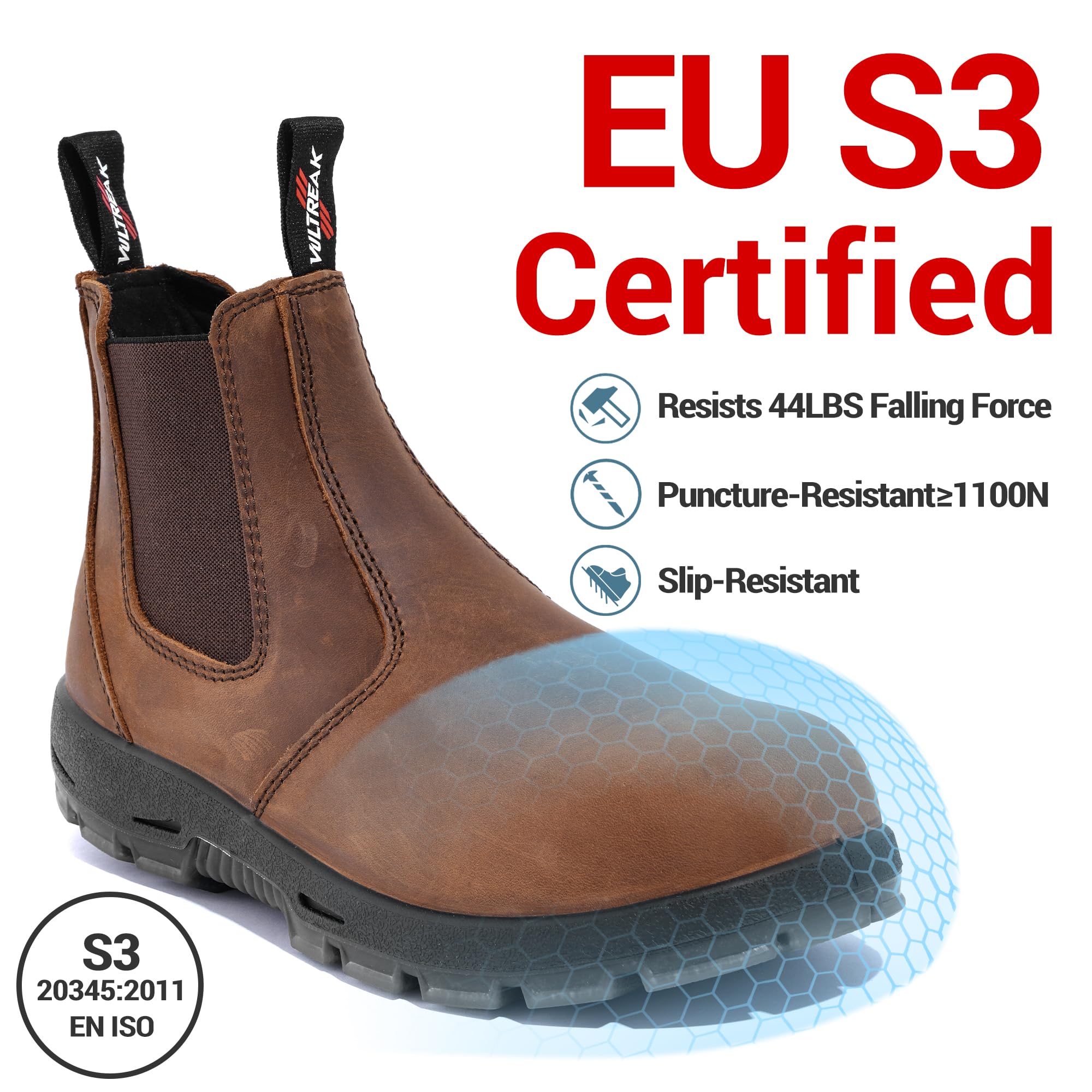 S3L FO SR Composito/Punta d'acciaio Stivali da lavoro di sicurezza Scarpe industriali 37-47 EU