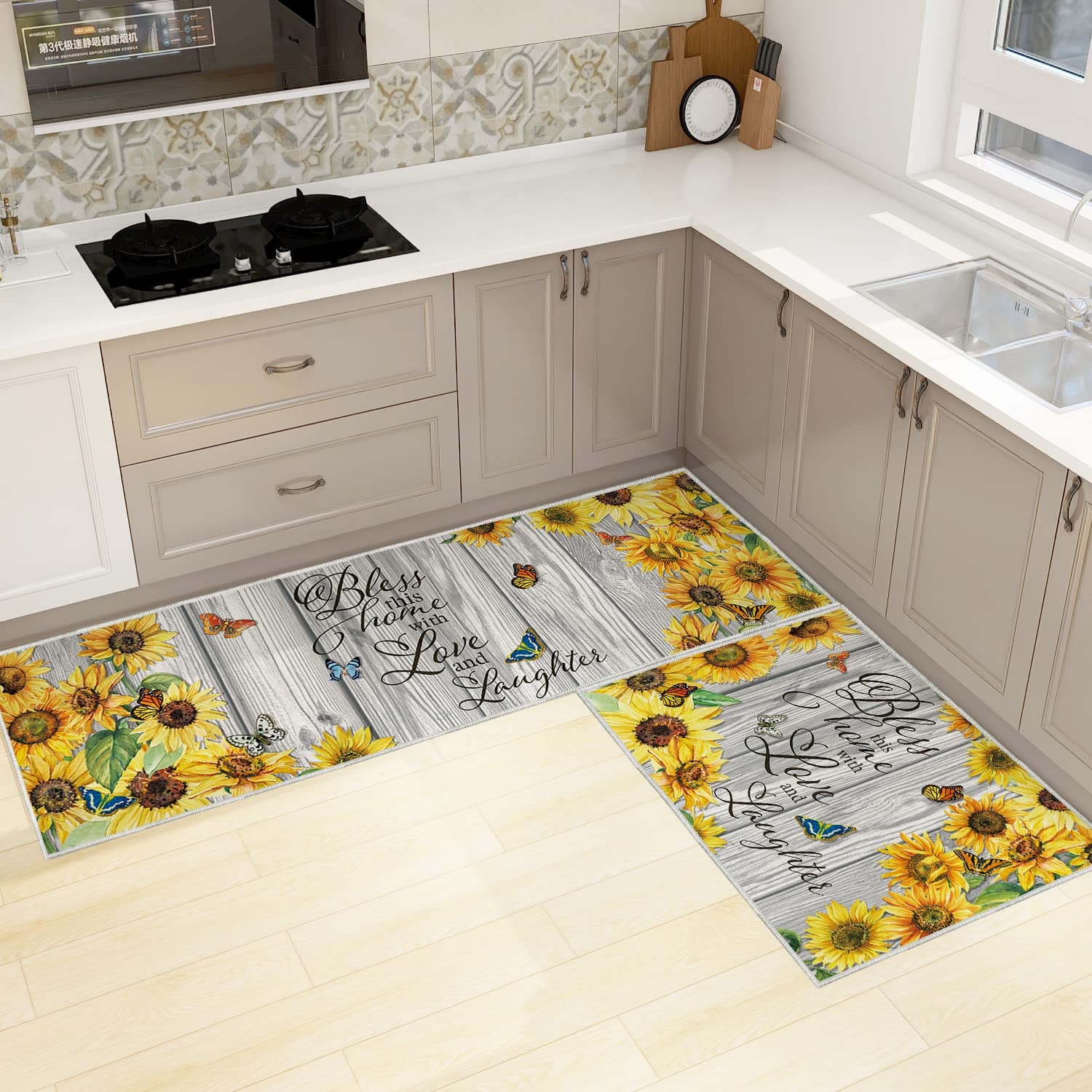 Sunflower Kitchen Rugs Washable Bryont Blog