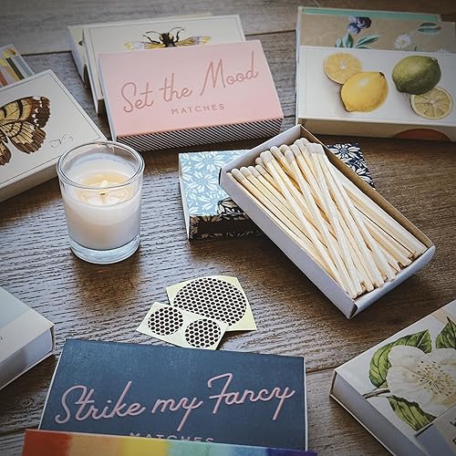 Miniatura 4 de HomArt - Diseños de caja de cerillas de tu elección (2 diseños únicos de cajas con coincidencias de 4 pulgadas, calcomanías llamativas de Thankful