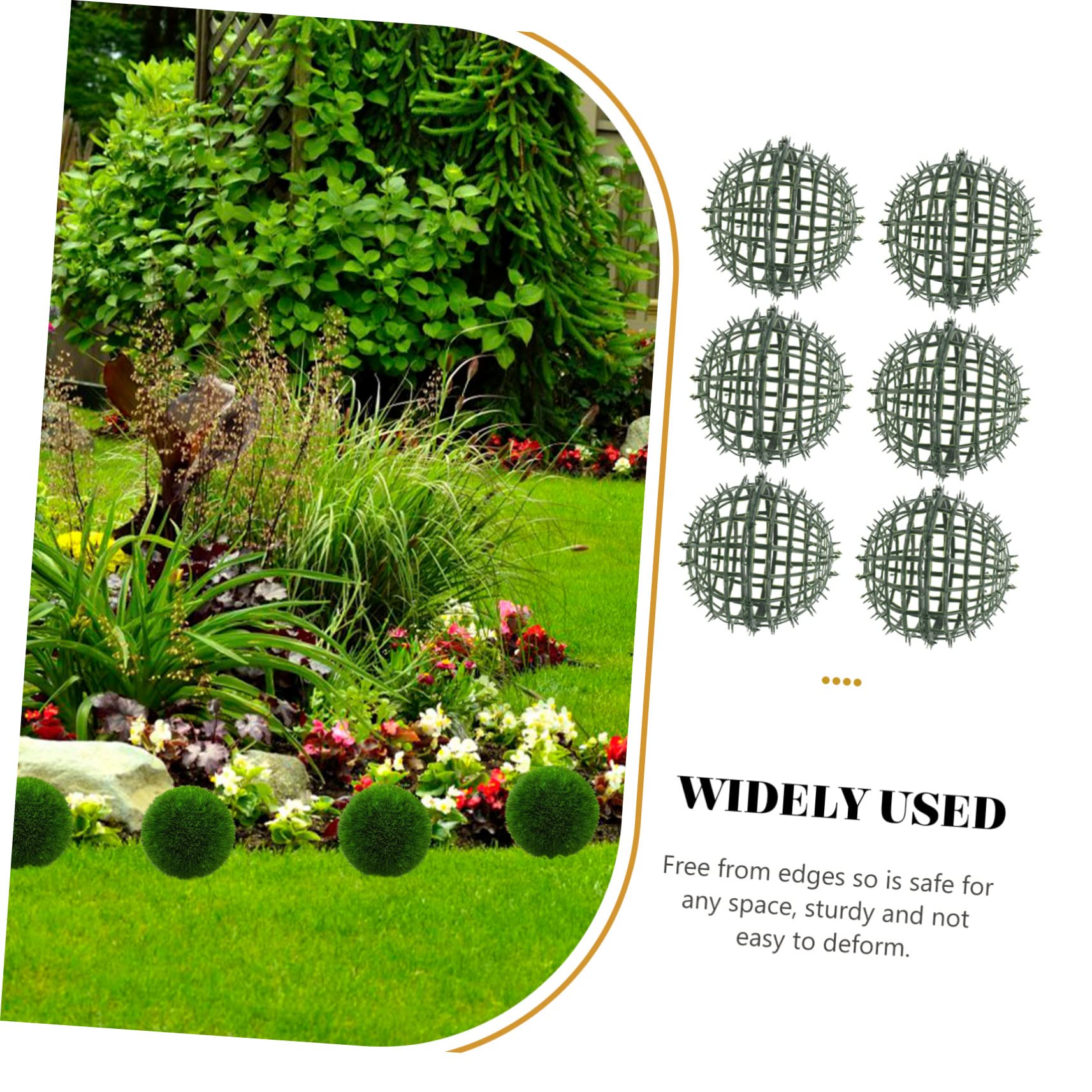 HOLIDYOYO 6pcs Artificial Plant Topiary Ball Support Sturdy Plastic Plant Rack for Faux Ball Frame Rack