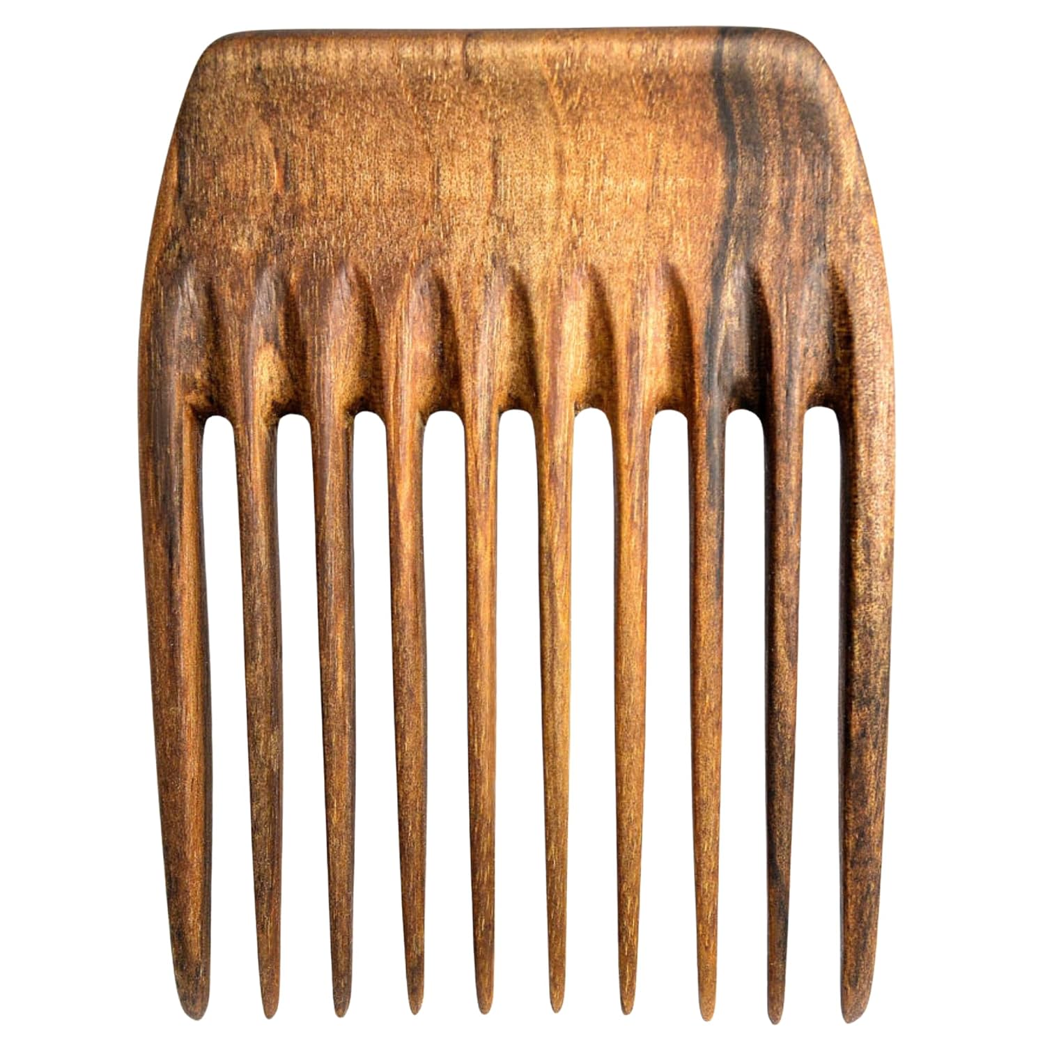 Handmade Wooden Beard Comb for Men – Natural Wood Grooming & Styling Tool for Beard & Mustache. Perfect for Detangling, Shaping & Care – Premium Walnut Beard Comb (Optimal)