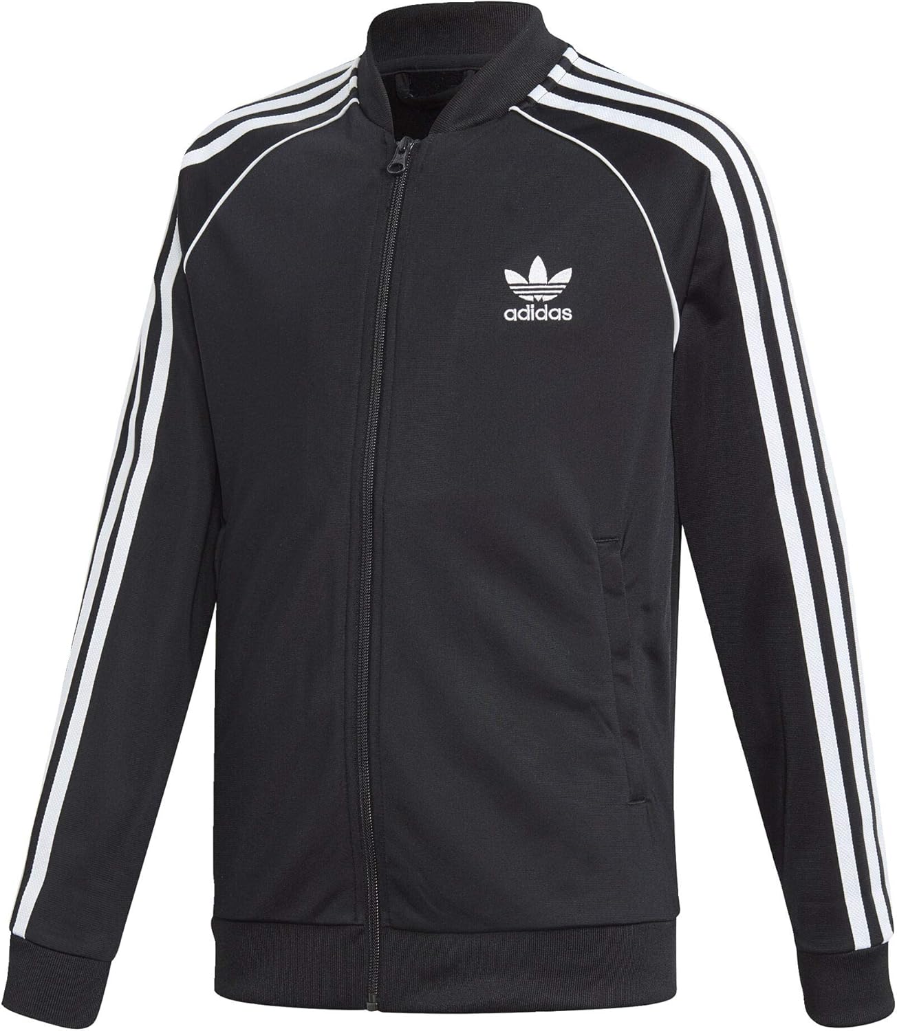 adidas Originals Boys' Big Superstar Jacket Small Black/White