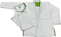 Vista 1 de Bjj Gi Jiu Jitsu Con Puntada Verde Bjj Gi Jiu Jitsu Kimonos Gi 100% Algodón Perl Tejido 450GSM