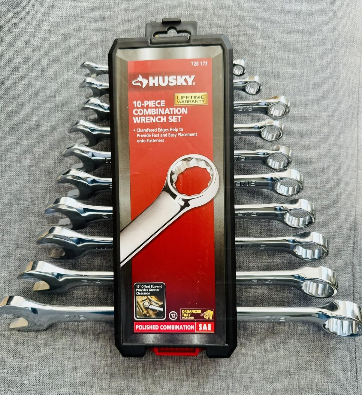 Husky Universal SAE Combination Wrench (10-Piece)