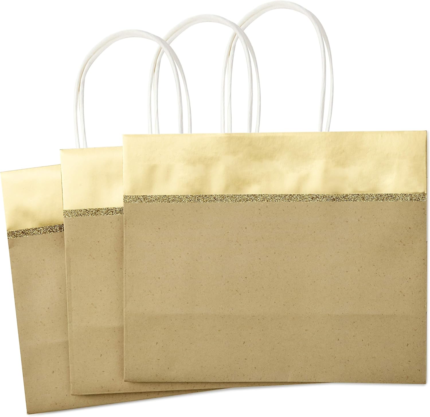 Hallmark 5XGB2820 Stiff Handle Gift Bag Bundle, Red Gold, Assorted