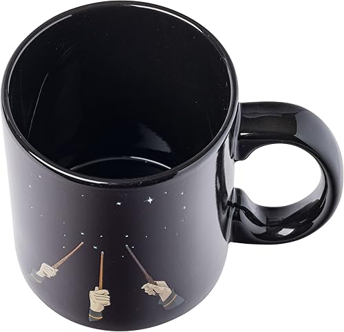 Miniatura 3 de Silver Buffalo Harry Potter Wand Reveal Heat Reveal - Taza de cerámica, 20 onzas