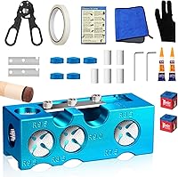 Vista 1 de 11-in-1 Aluminum Alloy Pool Cue Tip Shaper, Pool cue Tips Replacement kit, Billiards Accessories Tool, Pool Stick Tips, Pool Table Accessories for