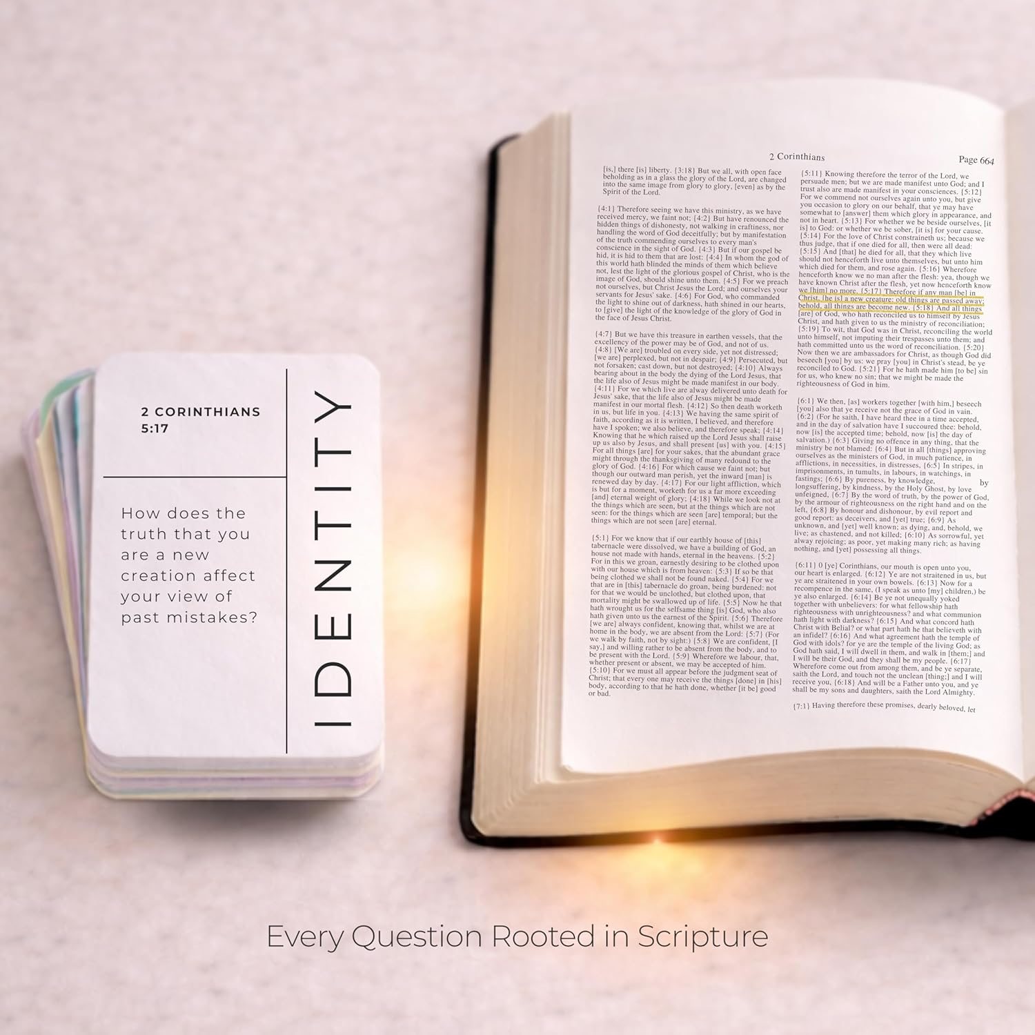 Christian Conversation Cards – 150 Scripture Reflection Questions to Deepen Faith & Spark Meaningful Discussion | Bible Devotional Cards for Groups & Personal Growth | Thought Provoker