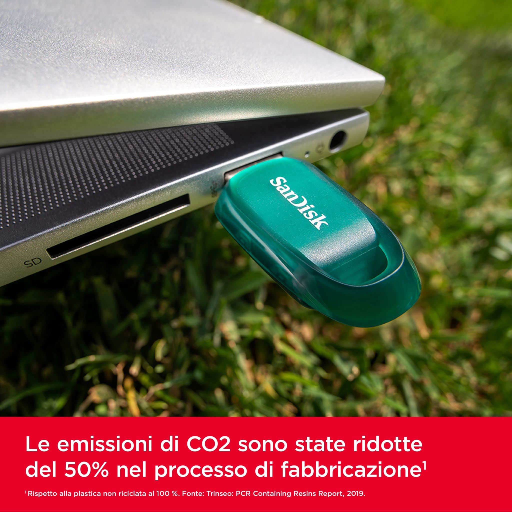 SanDisk 256GB Ultra Eco Unità flash USB 3.2 fino a 100 MB/s Unità USB ecologica realizzata con oltre il 70% di plastica riciclata