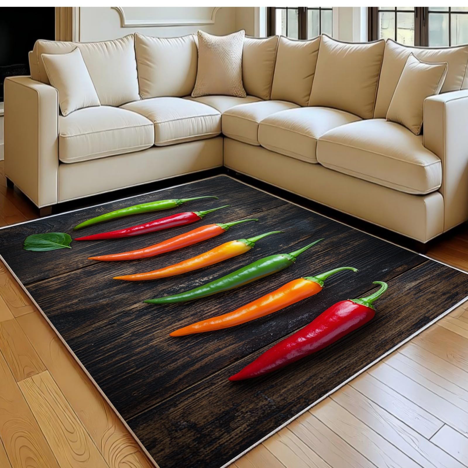 Tapis antidérapant 160 x 230 cm moderne et doux pour chambre