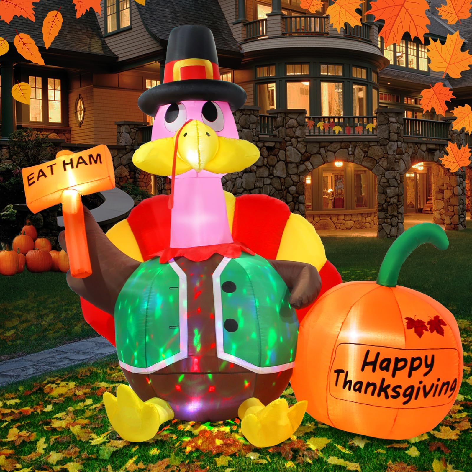 Amazon.com: Karenhi 6 Foot Tall Class of Graduation Inflatable Brown ...