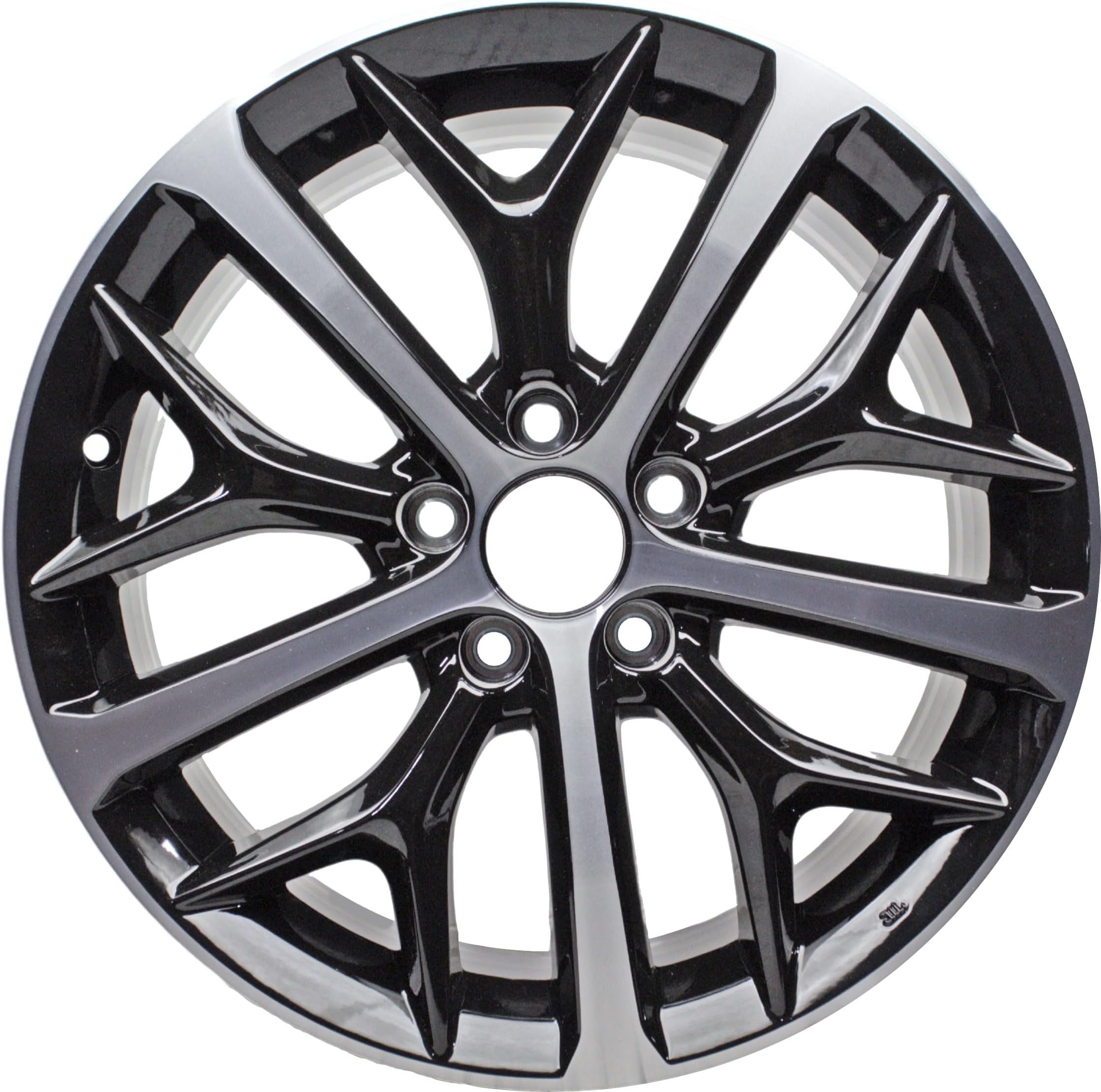 New 18" 18x8" Bright Machined and Black Alloy Wheel Rim Fits Honda Civic 2020-2021 | ALY63163U47N