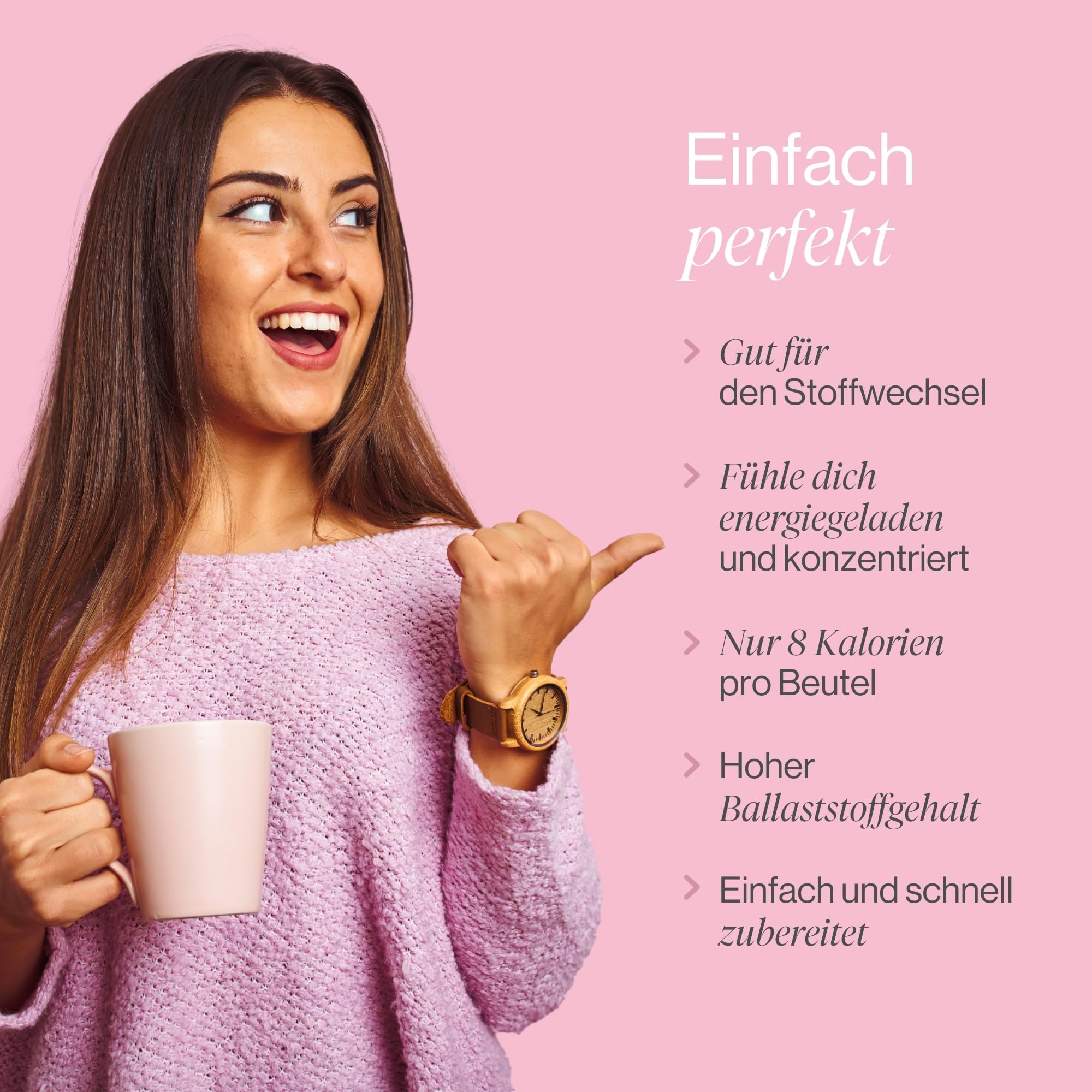 Grüner Kaffee, Inulin und Guarana - Stoffwechsel, Appetit, Energie - 30 Beutel für 1 Monat - Leckeres Getränk mit Kostenloser E-Book-Ratgeber - Tummyccino TummyTox