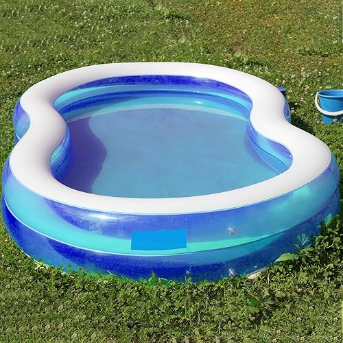 Miniatura 5 de Syhood Parche de reparación de revestimiento de piscina extra grande de 5.6 pies x 8.2 pies, kit de reparación de parches de vinilo autoadhesivo