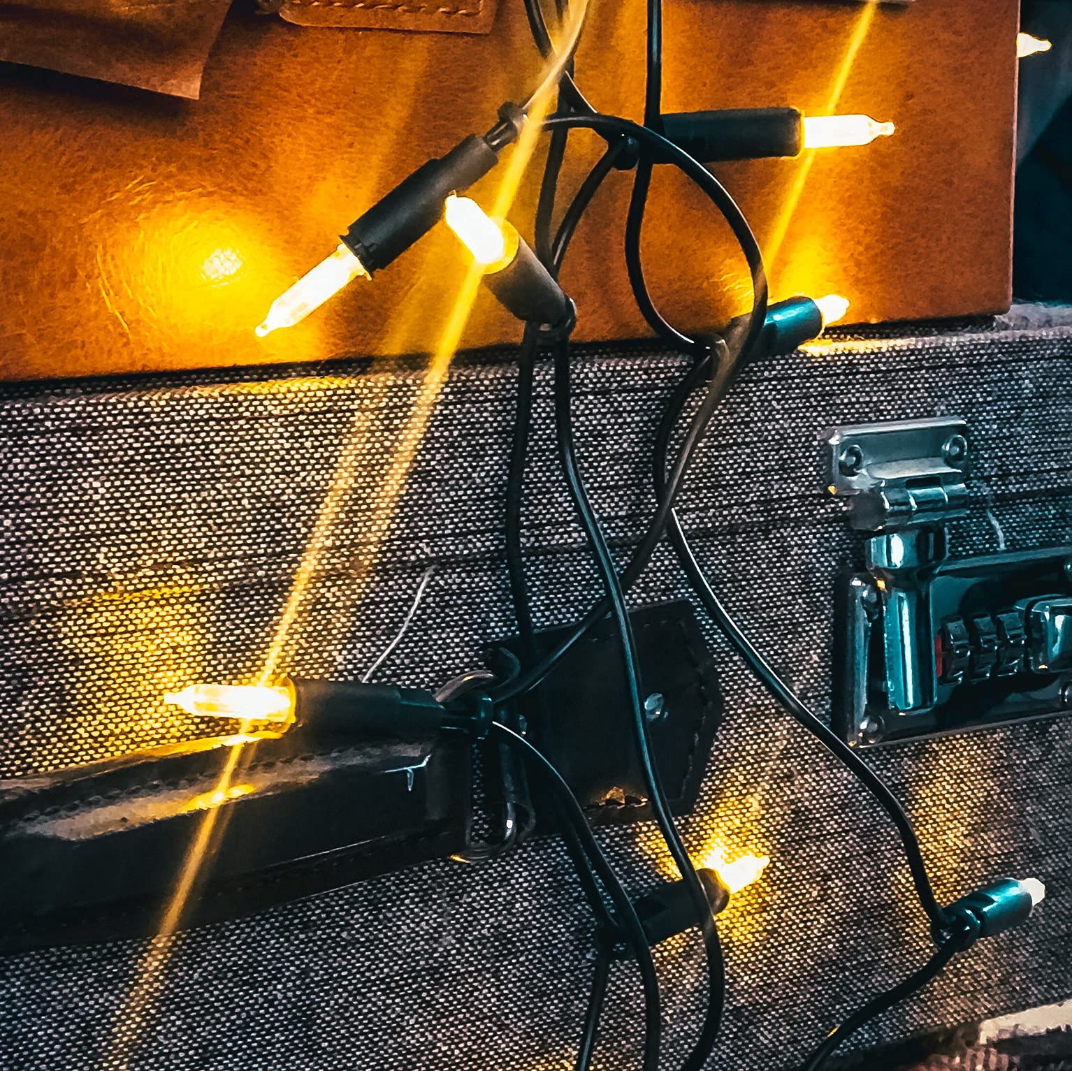 Hellum catena luminosa interno con interruttore, luci natale, 35 Lampada chiare calde, lunghezza illuminata 5,1m, Colore del cavo verde, 833515