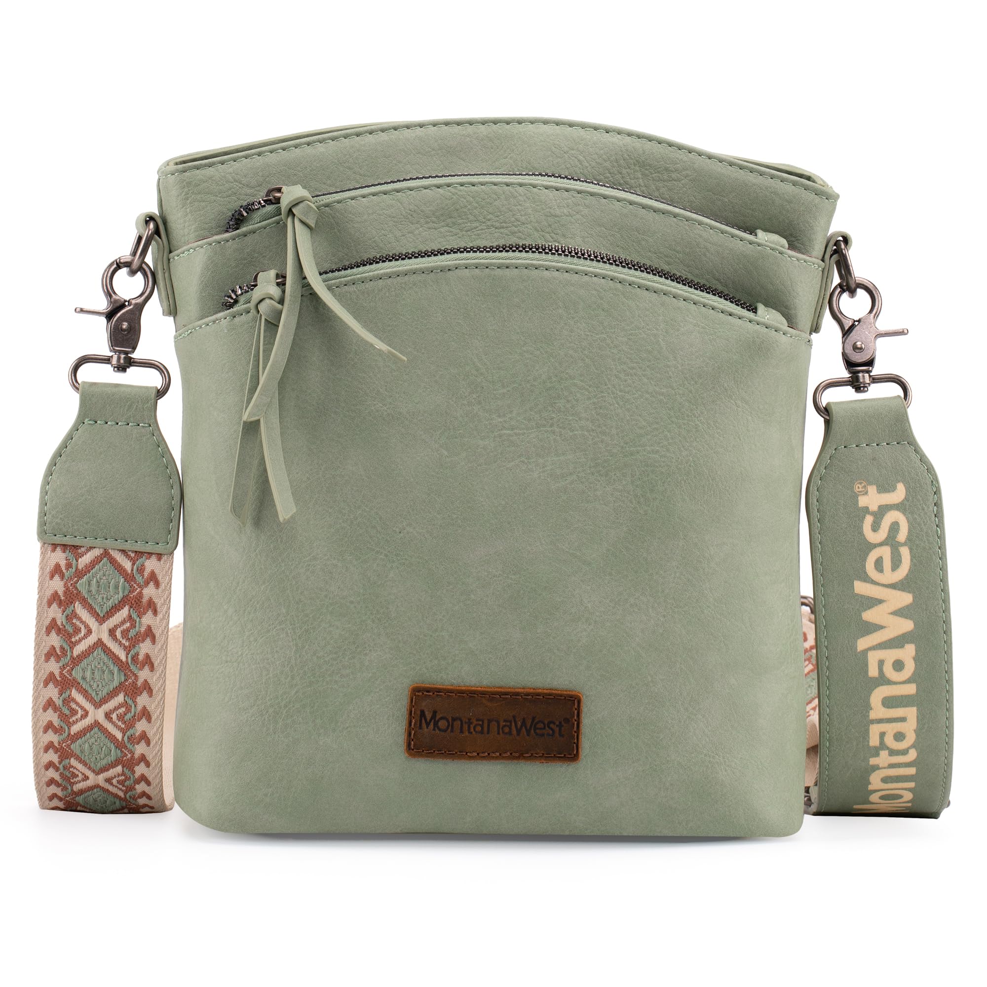 Montana WestMulti Zip Pocket Large Crossbody Bag With Guitar Strap