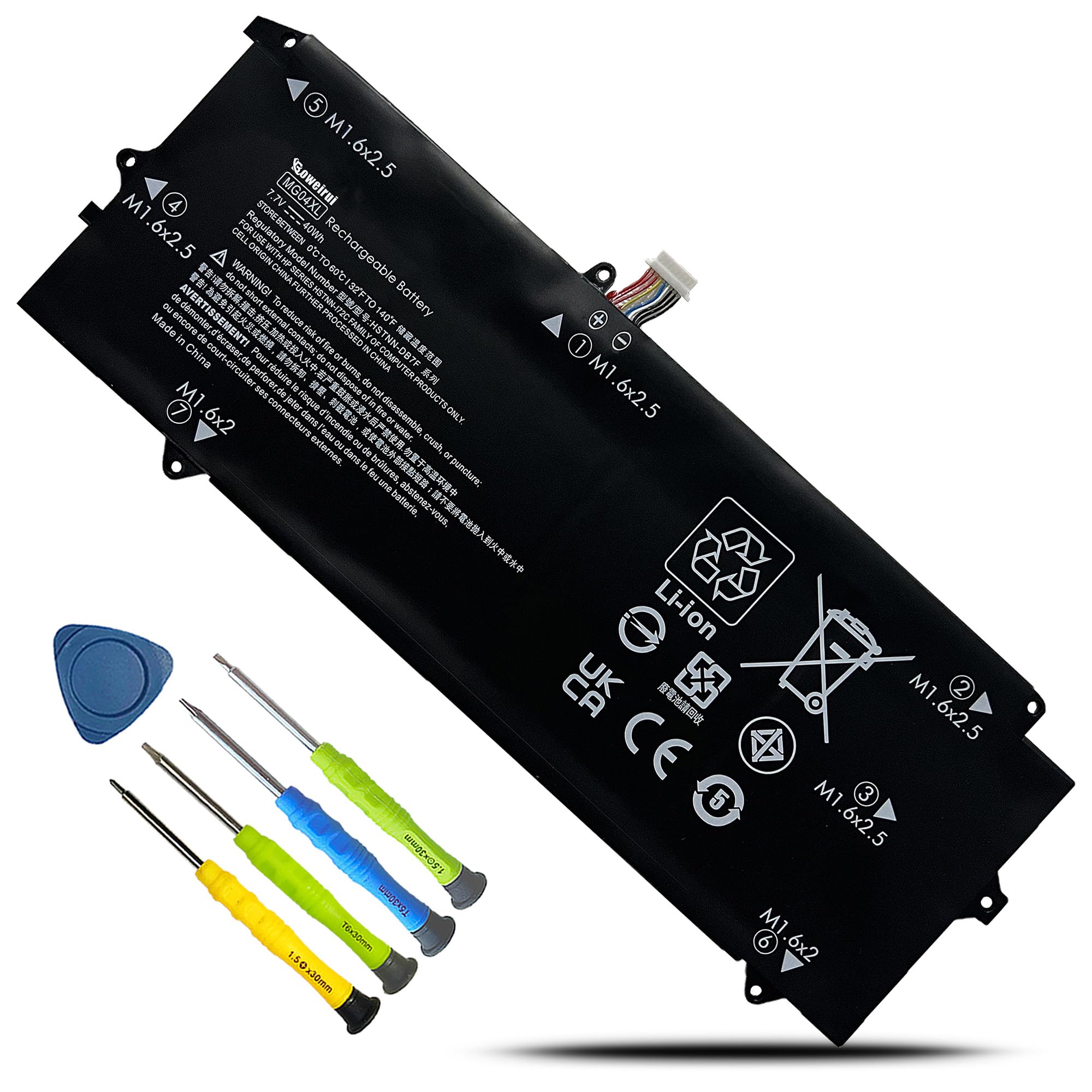 BOWEIRUI MG04XL 812205-001 Laptop Battery Replacement for Hp Elite X2 1012 G1 Series Laptop MG04 HSTNN-172C HSTNN-I72C 812060-2B1 812060-2C1