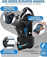 Vista 8 de SKATEWIZ Juego de rodilleras y coderas para niños y adultos con protectores de muñeca para patinaje sobre ruedas [6 piezas] - Equipo de protección