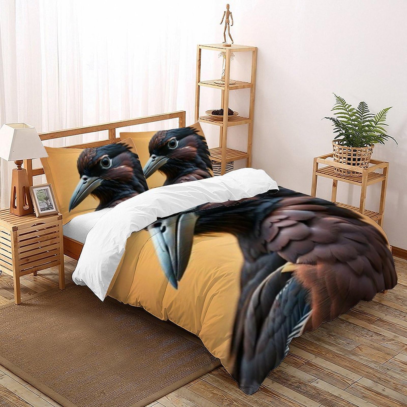Housse de couette fermeture éclair facile pour grand lit d'adolescente