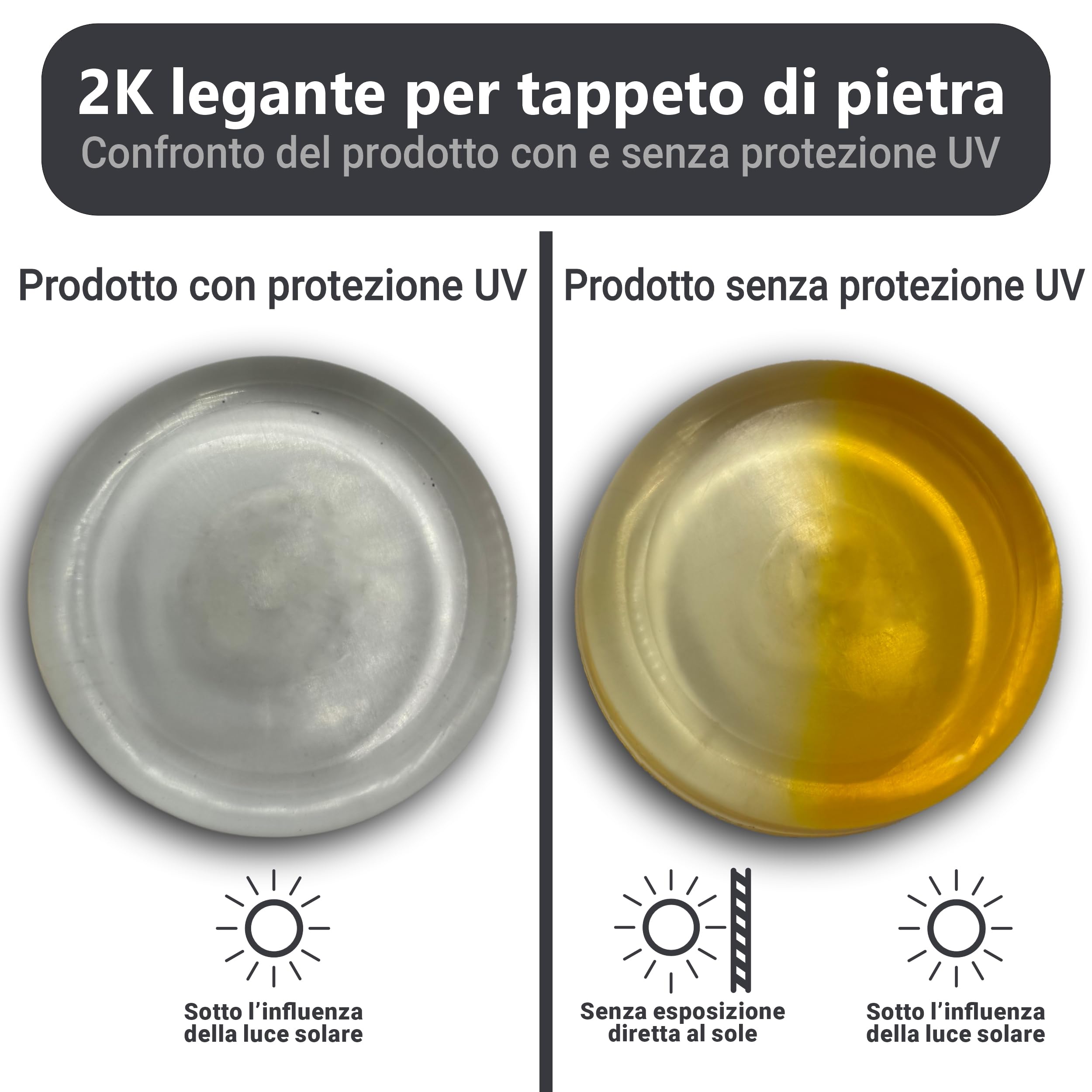 Tappeti pietra per esterni 2m² protezione UV ghiaia marmo resina 25kg - Bianco Carrara 1-4mm