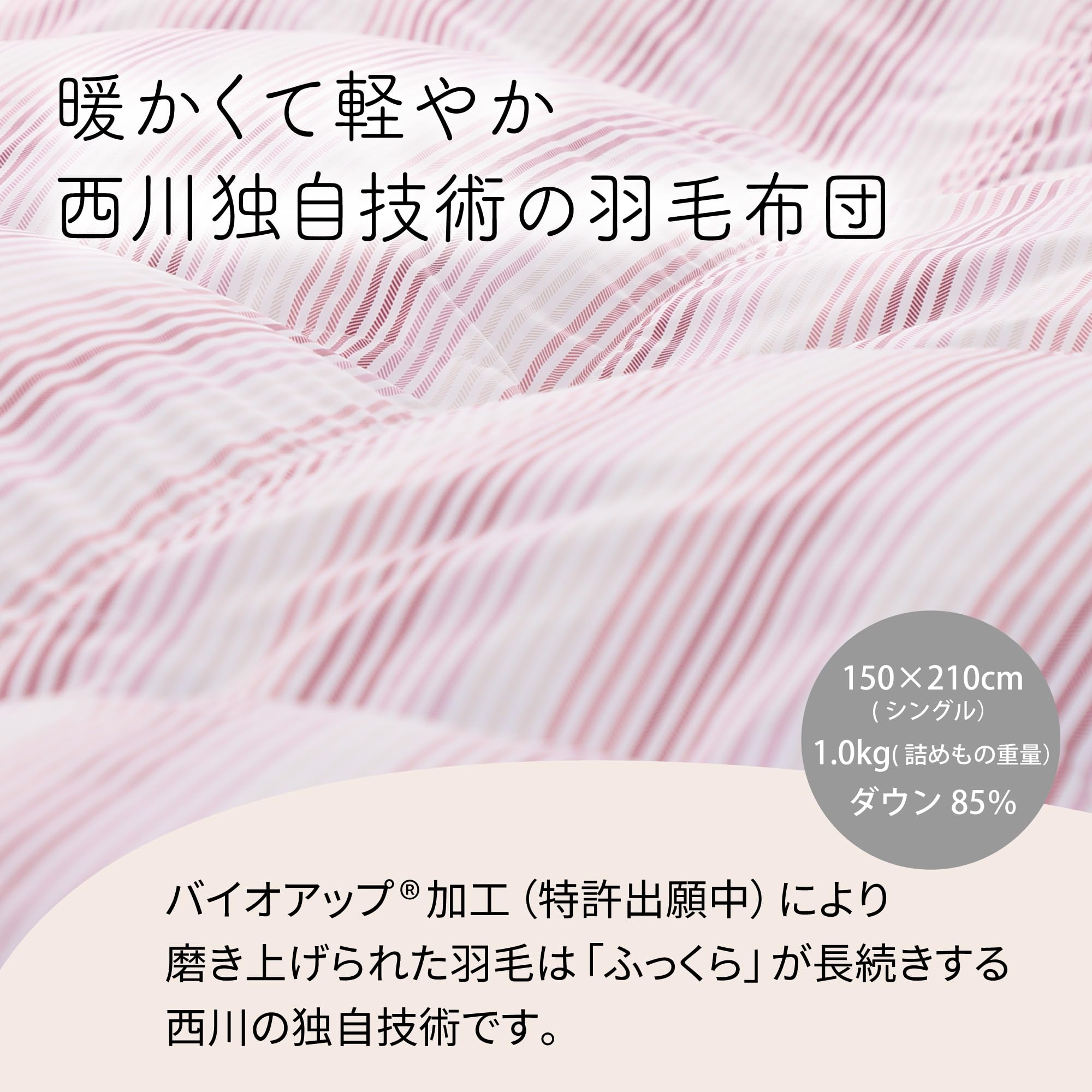 Amazon|nishikawa 【 西川 】 羽毛布団 シングル ダックダウン85 Amazon|nishikawa 【 西川 】 羽毛布団 シングル ダックダウン85