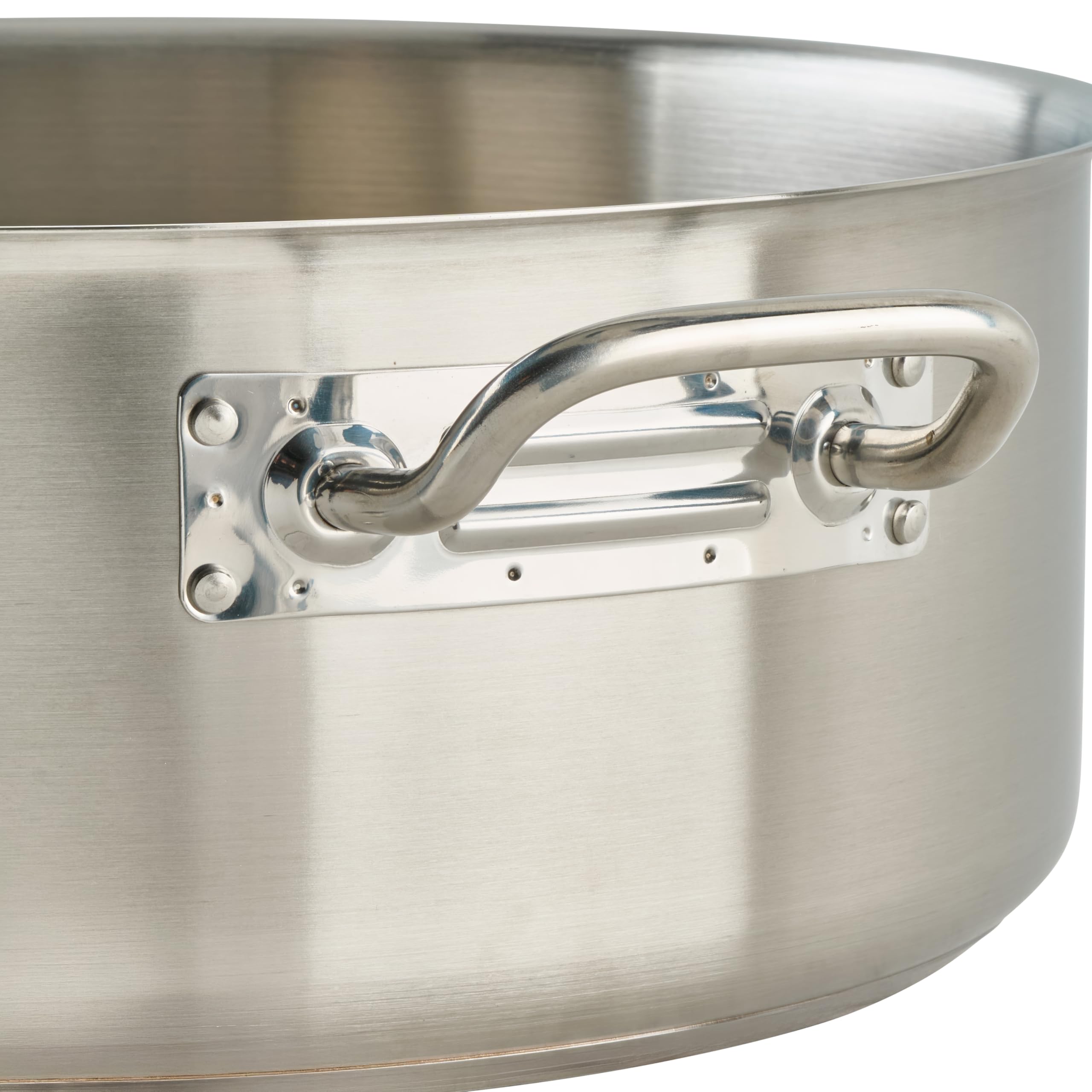 Winco 20qt Stainless Steel Braising Pan -5 Winco 20qt Stainless Steel Braising Pan -5