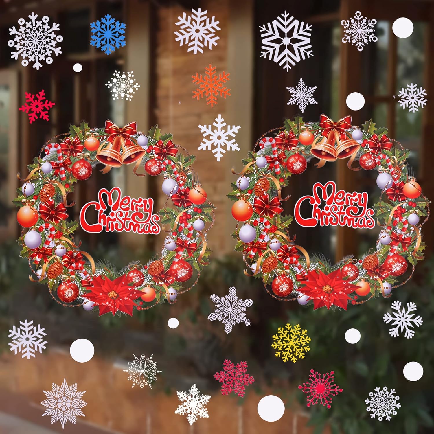 KatchOn, Christmas Window Clings for Glass Windows