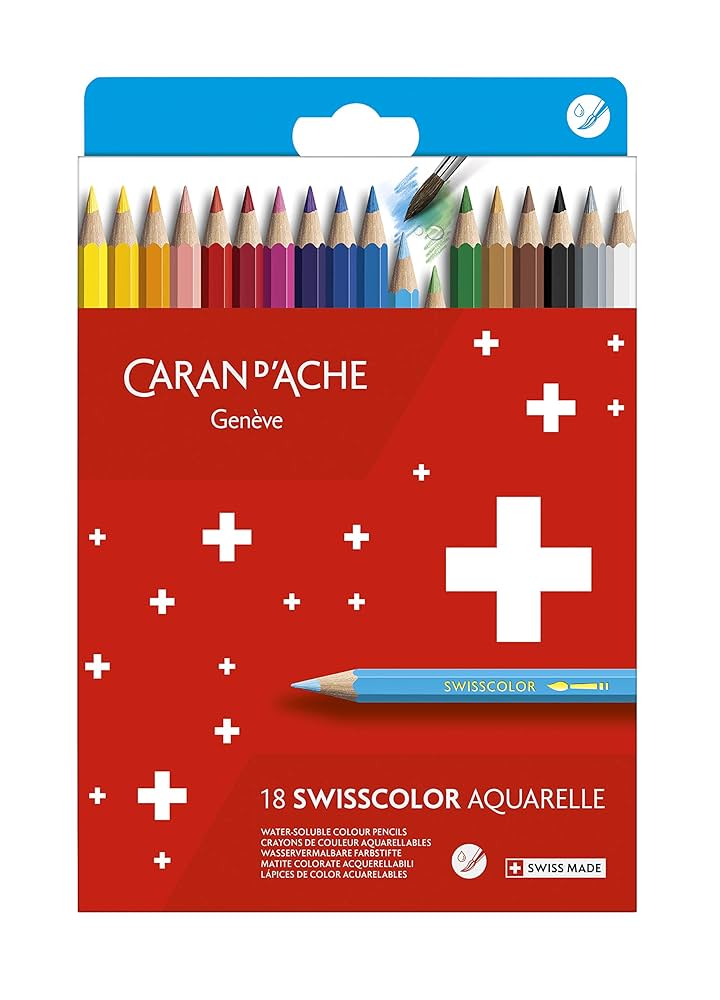 Caran d'Ache Museum 水彩色鉛筆セット 18色 Amazon.com: Caran