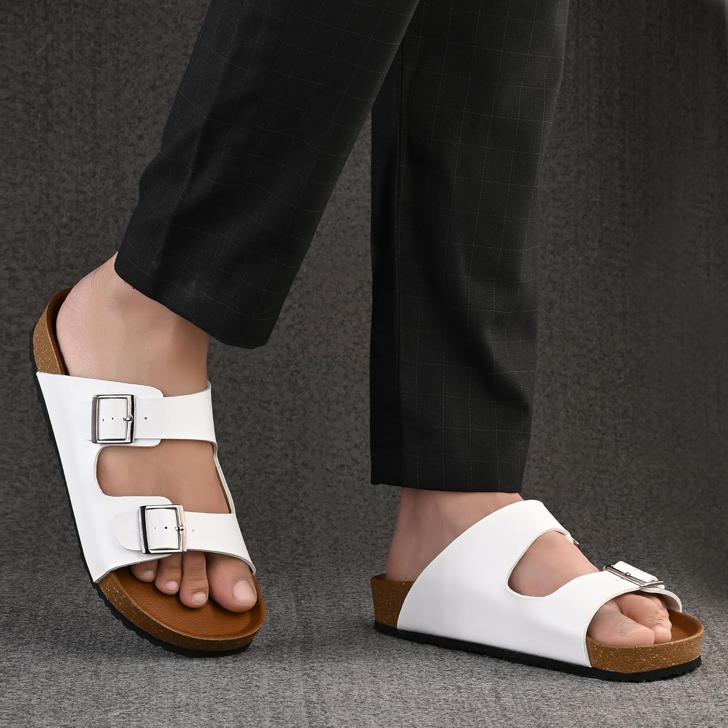 Centrino Sandals for Men | Berkin-Style Slip-On Casual Sandal with Open Toe Design | Comfortable PU Footbed, Arch Support & Lightweight On-Grip Sole for Outdoor Wear (7313) - Image 3