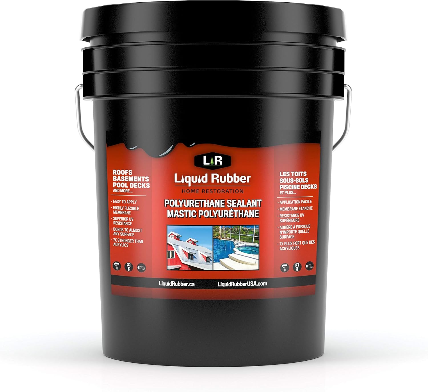 Get Discount 70% Price Liquid Rubber Polyurethane Sealant - Indoor and Outdoor Home Restoration Waterproof Coating for Roofs, Basements, Pool Decks and More, Easy to Apply, White, 5 Gallon Creative Product Liquid Rubber Polyurethane Sealant - Indoor and Outdoor Home Restoration Waterproof Coating for Roofs, Basements, Pool Decks and More, Easy to Apply, White, 5 Gallon